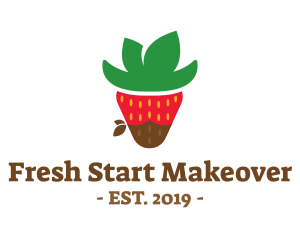 Strawberry Choco Cowboy logo design