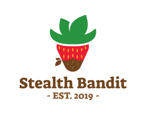 Strawberry Choco Cowboy logo design