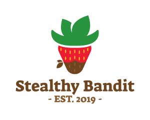 Strawberry Choco Cowboy logo design