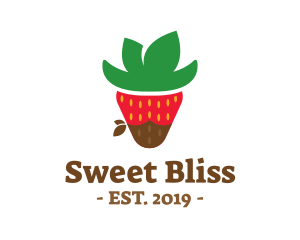 Strawberry Choco Cowboy logo design