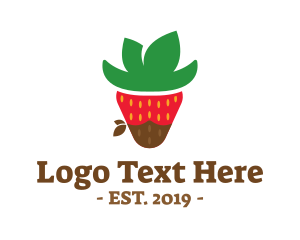 Fresh - Strawberry Choco Cowboy logo design