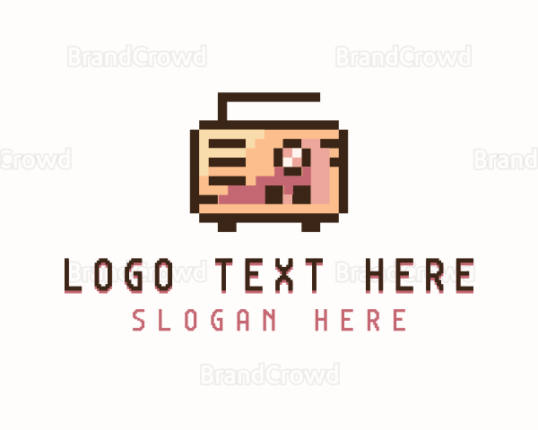 Retro Pixel Radio Logo