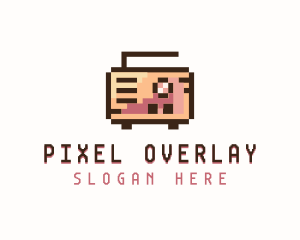 Retro Pixel Radio logo design