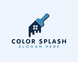 House Paint Brush logo design