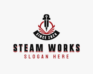 Laser Metalworks Machinery logo design