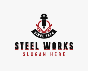 Laser Metalworks Machinery logo design