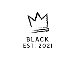 King Crown Ink Hipster logo design