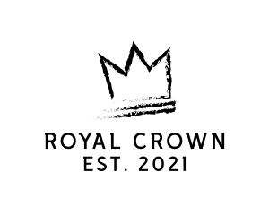 King - King Crown Ink Hipster logo design