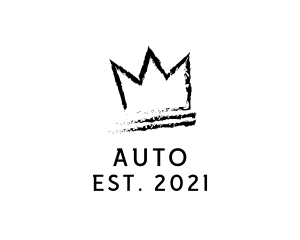 Rapper - King Crown Ink Hipster logo design