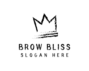 King Crown Ink Hipster logo design