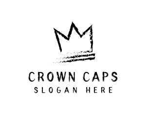 King Crown Ink Hipster logo design