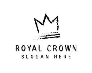 King Crown Ink Hipster logo design