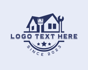 Renovation Contractor Repair logo design