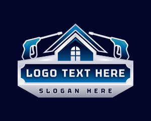 Roof Cleaning - Power Wash Roof Cleaning logo design