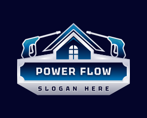 Power Wash Roof Cleaning logo design