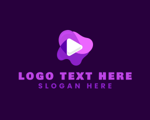 Youtube Vlog - Purple Slime Video logo design