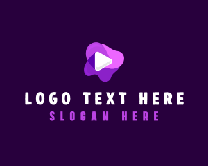 Youtube Vlogger - Purple Slime Video logo design