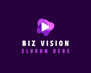 Purple Slime Video logo design