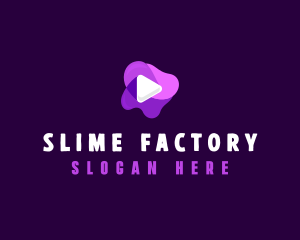 Purple Slime Video logo design