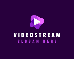 Purple Slime Video logo design