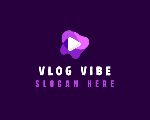 Purple Slime Video logo design