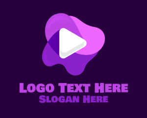 Slime - Purple Slime Video logo design