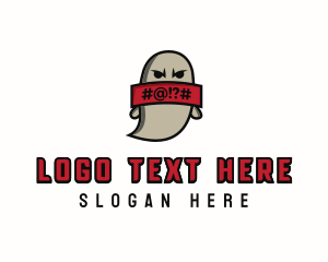 Offensive - Ghost Offensive Cursing logo design