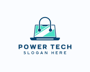 Elearning - Laptop Tech Shopping logo design
