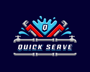 Plumbing Pipe Wrench logo design