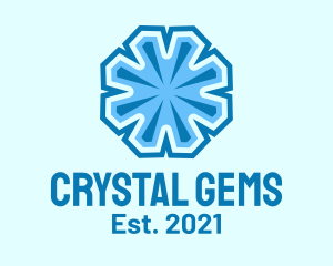 Winter Frost Crystal logo design