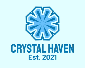 Winter Frost Crystal logo design