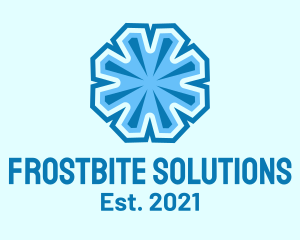 Freeze - Winter Frost Crystal logo design