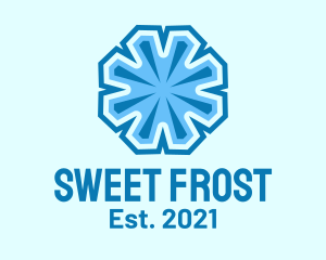 Winter Frost Crystal logo design