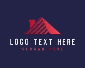 Rent - House Roofing Realty logo design