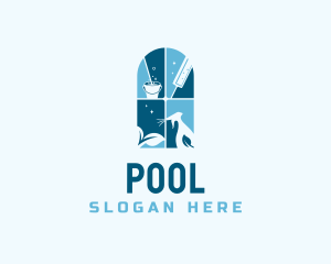 Tool - Window Cleaning Sanitation Tool logo design