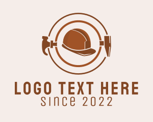 Construction Safety Hat logo design