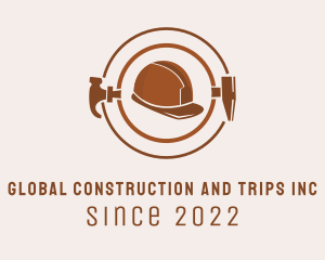 Construction Safety Hat logo design