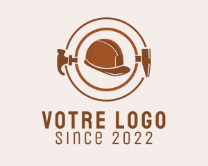 Construction Safety Hat logo design