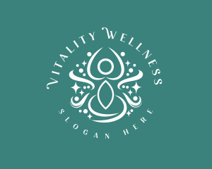 Luxury Yoga Wellness logo design