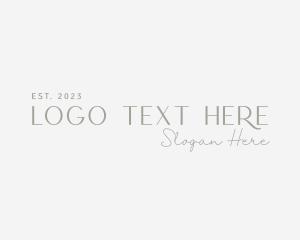 Beauty Product - Elegant Fashion Wordmark logo design