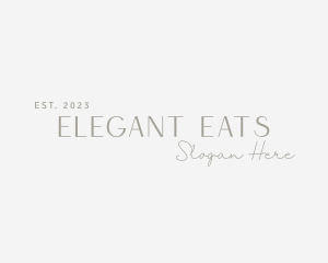 Elegant Fashion Wordmark logo design