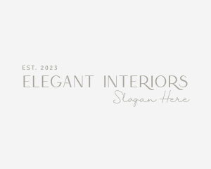 Elegant Fashion Wordmark logo design