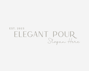 Elegant Fashion Wordmark logo design