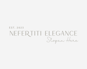 Elegant Fashion Wordmark logo design