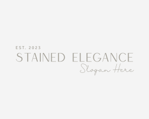 Elegant Fashion Wordmark logo design