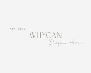 Classy - Elegant Fashion Wordmark logo design