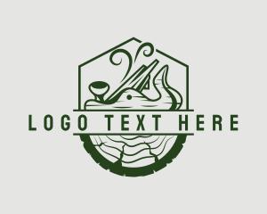 Log - Wood Worker Carpenter logo design