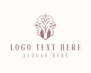 Yogi - Hands Flower Daffodil logo design