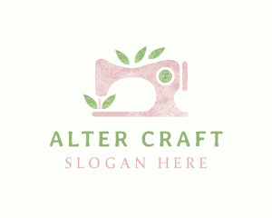 Watercolor Sewing Machine logo design