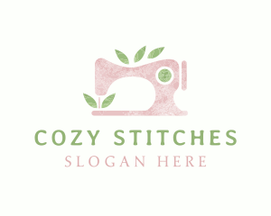 Watercolor Sewing Machine logo design